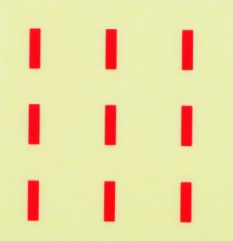 イニシャルネイルシール【アルファベット】2ゴシック(I)RD/各1シート9枚入