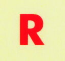 イニシャルネイルシール【アルファベット】2ゴシック(R)RD/各1シート9枚入