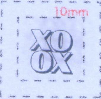 XOXO【デコ電・ネイルアート用シール】1シート9枚入・ネイル用品