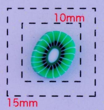 樹脂製キウイ《ネイル・デコ電用ス
