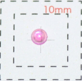シャボン玉ストーン3ミリ《デコ電・ネイル用品》ピンク10個入