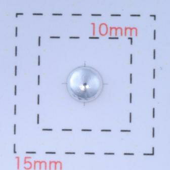 丸型メタルスタッズ4ミリ《ネイル・デコ電用パーツ》シルバー 20個入