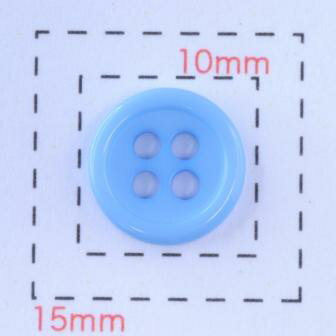 ボタン9ミリ《ネイルアート・デコ電用プラパーツ》ブルー 5個