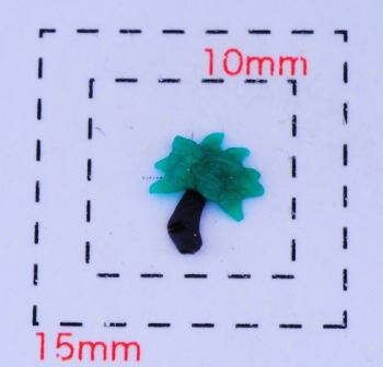 ヤシの木7×6ミリ《ネイルアート・デコ電用プラパーツ》 5個