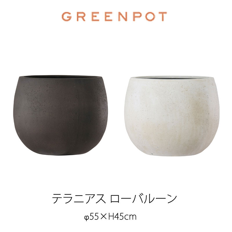 GREENPOT テラニアスローバルーン 55植木鉢 ポット 北海道・沖縄及び離島は送料別途見積りmmis 新生活 インテリア