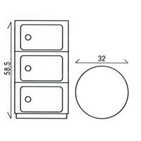 カルテル収納【Componibili3コンポニビリ33段4967】【メーカー取寄品】【ka_12】冬のインテリア暖かい部屋お客様へのおもてなし