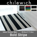 chilewich チルウィッチ フロアマットShag BoldStripe 46×71cmチルウィッチ機能的でスタイリッシュなお部屋にドアマット 玄関マット 【正規輸入品】mmis 新生活 インテリア