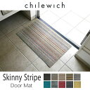 chilewich　ドアマットSHAG Skinny　Stripe サイズ 約 46cm X 71cm（±1cm） 素材 塩化ビニル製 カラー steel, soft multi, mushroom, bright multi, birch, turquoise, blue,citron デザイン アメリカ 【材質について】 chilewichの製品に使われている塩化ビニルは、 石油から精製されるナフサを原料に作るエチレンと 塩素を化学反応させて作られたプラスチックです。 省資源、省エネルギー、長寿命。 水洗い可能で清潔にお使いいただけます。 また、酸・アルカリ・日光に強く、 難燃性・耐磨耗性・耐水性が高く、 害虫やかびに犯されにくい性質があります。 【取り扱い上の注意】 ・天然ゴムと本商品が接触すると変色の原因となります。 ・アセトン・パイルソン・柑橘系ベースのクリーナーは使用しないで下さい。 ・熱に弱いので、ストーブ、アイロン、熱湯など高温に注意してください。 ・側面の切りっぱなしのためビニル繊維がこぼれ落ちやすくなっています。 ・切断面にポリエステル糸が出てくる場合があるので、ハサミなどで切り落としてください。 ・表面パイルの長さや目の詰まり具合は1点ずつ若干異なります。 ・シールタグや紙タグがタッカーで本体に留めてあるものがあます。 ・製造ロットにより裏面のロゴがプリントされていないものがあります。 チルウィッチドアマット一覧 ドアマットカテゴリへ戻るchilewich shag Skinny Stripe Colors 【mmisチャンネル】 屋外と室内で色味の印象がこんなに変わる！ chilewichのドアマット ▲youtubeチャンネル「Themminterior」にて動画公開中です！▲