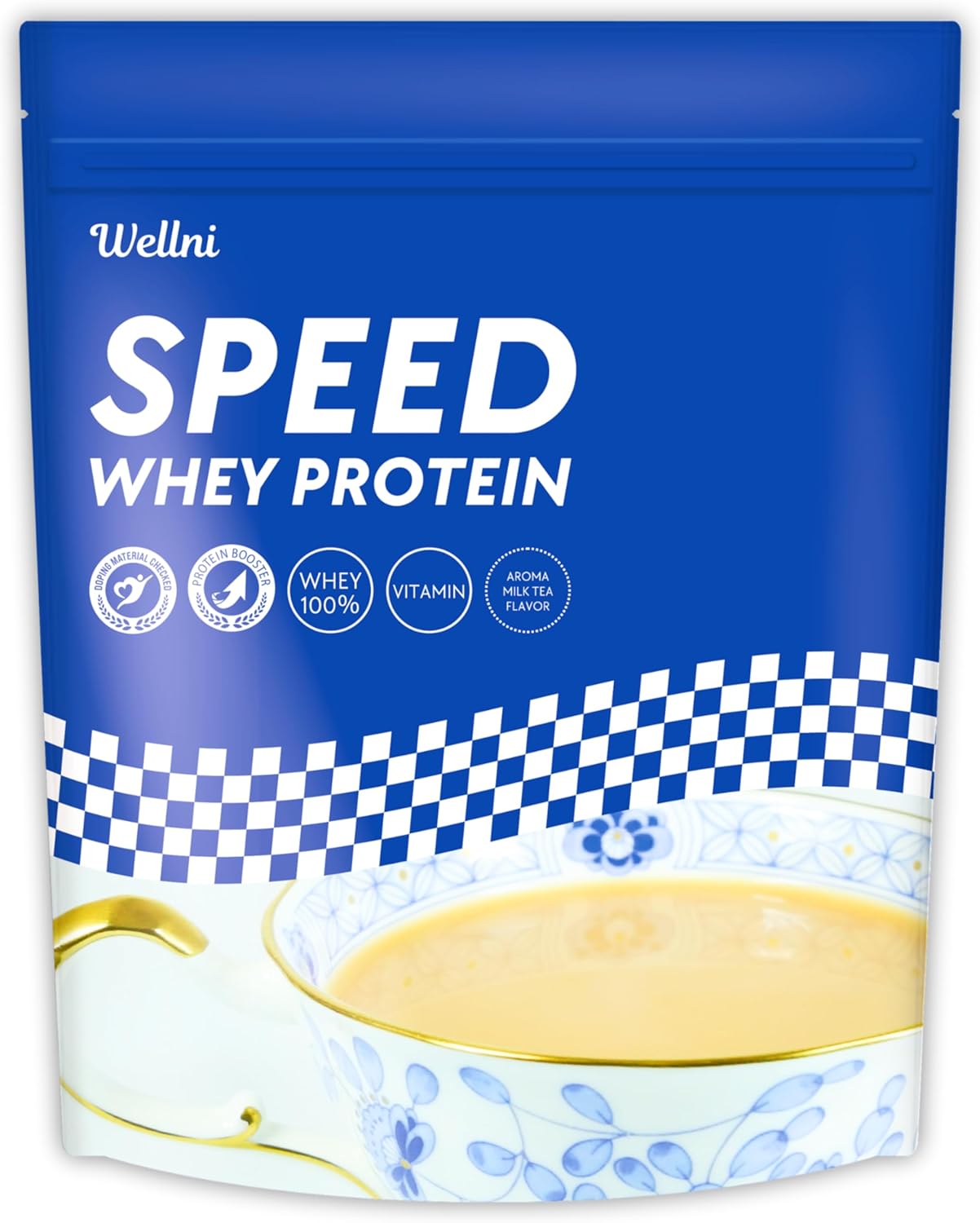 ウェルニ Wellni SPEED ホエイ プロテイン 1kg ミルクティー風味