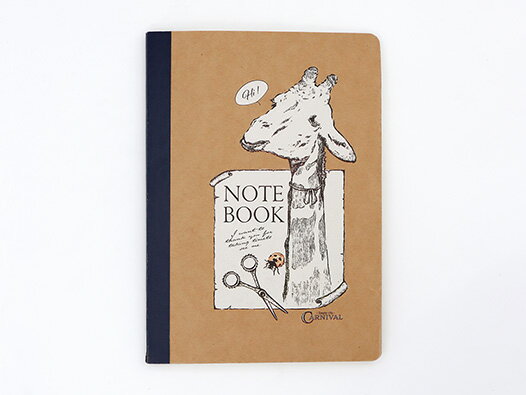 ノート A5 80ページ ごとうえり キリンさんノート イラストレーター