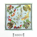 BINDU ビンドゥ　COTTON VOIL Map Bandana コットンバンダナ(50×50) 24BBB1312【RCP】2024SS スカーフ