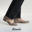 【60 OFF】STILMODA スティルモーダ ポインテッドトゥスクエアカットフラットパンプス 5640【RCP】