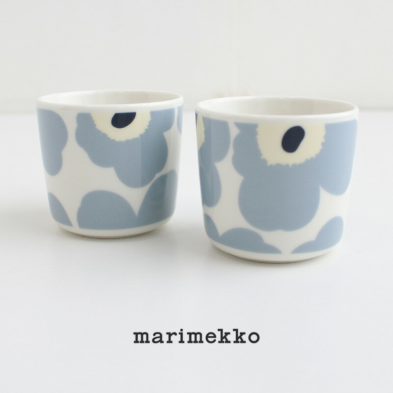 【日本限定】marimekko マリメッコ Unikko ウニッコ コーヒーカップセット(ハンドルなし) 2P セット 52249-4-73116【RCP】【GEAR/HOME】[sang]　母の日 ギフトのサムネイル
