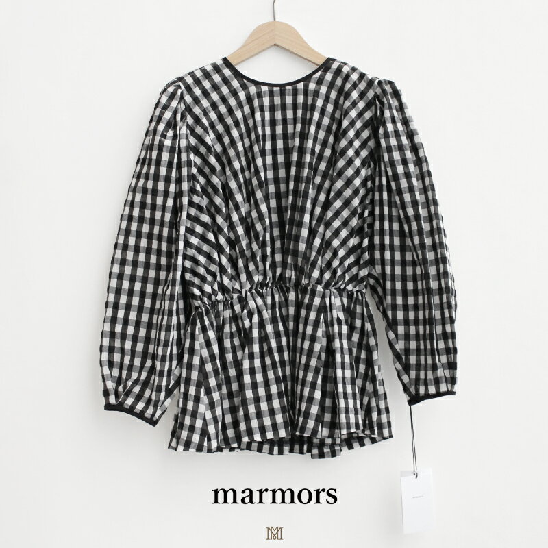 marmors マルモア tuck sleeve blouse タックスリーブブラウス 0224101024【RCP】2024SS