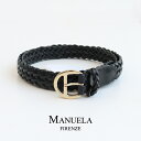 MANUELA マヌエラ メッシュレザーベルト MN-AG1352ME【RCP】ギフト 牛革