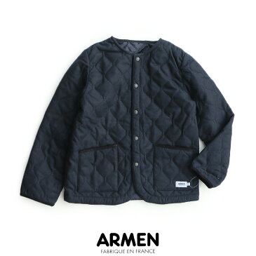 n【2018AW】【送料無料】ARMEN アーメン ノーカラージャケット NAM1851WJ【RCP】