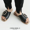 \SUMMER SALE/【30%OFF】CORSO ROMA, 9 コルソローマ ベルトレザーサンダル Q/579【RCP】SS