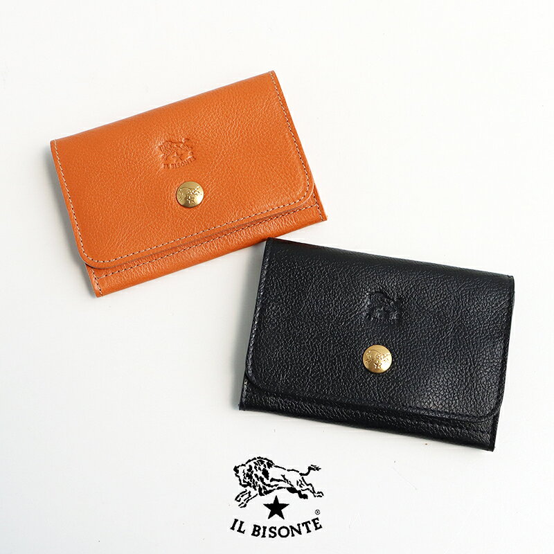 乐天商城 - IL BISONTE イルビゾンテ　カードケース 54192-3-04193【RCP】名刺入れ 雑貨 小物 ギフト スナップボタン 54_1_54192304193