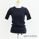 MICA&DEAL マイカアンドディール sheer rib knit シアーリブニット 01242081122024SS プルオーバー