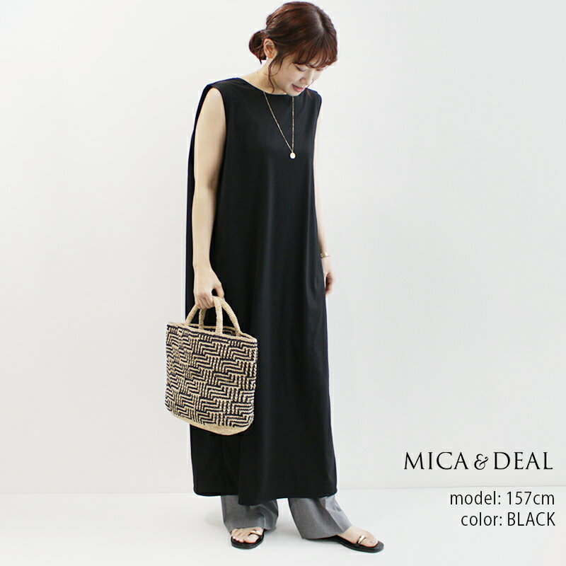 MICA&DEAL マイカアンドディール back drape ops バックドレープワンピース 0124204132【RCP】2024SS プルオーバー