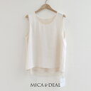 \FINAL SALE/【40%OFF】MICA&DEAL マイカアンドディール SATIN TUNK TOP サテンタンクトップ 0125101058【RCP】2025SS トップス