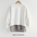 MICA&DEAL マイカアンドディール LAYERED PULLOVER レイヤードプルオーバー 0125409333【RCP】2025AW トップス シャツ