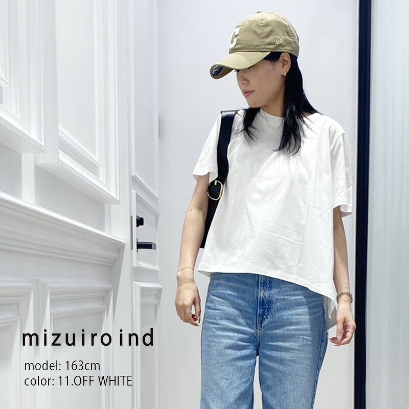 mizuiro ind ミズイロインド　crew neck flare T クルーナックフレアT 2-210059 2024SS　ロンTシャツ