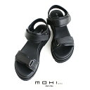 \SUMMER SALE/【20%OFF】MOHI モヒ ダブルベルクロレザーサンダル 22077【RCP】 夏 厚底 フラット