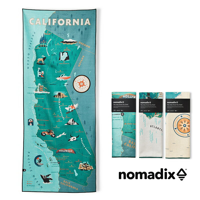 NOMADIX ノマディックス THE NOMADIX TOWEL マップタオル 1700010164231/1700010133222/1700010164231【RCP】2023SS【GEAR/HOME】