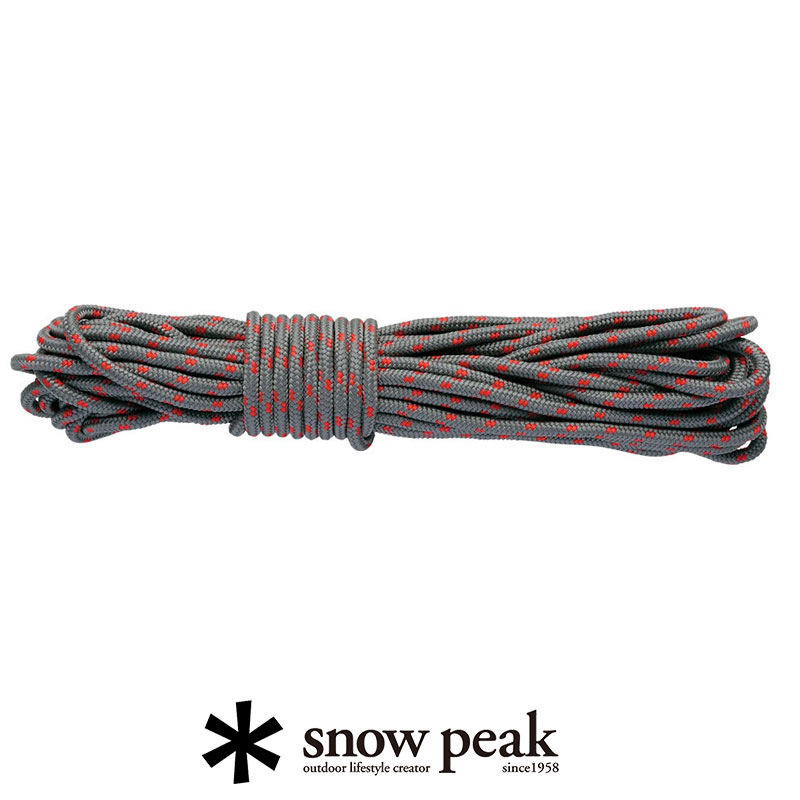 snow peak スノーピーク　グレーロープPro. 4mm 10mカット AP-021【RCP】テント・タープ・ペグ・ハンマー・ロープ・ポール　★snp[sang] 1