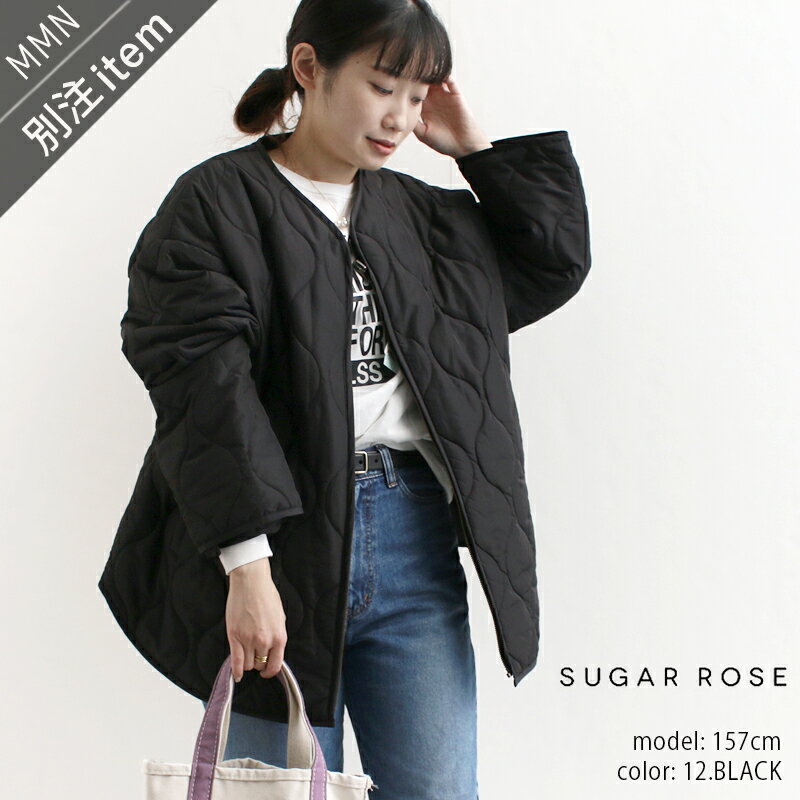 ＼1/18(木) 10：00～／【50%OFF】SUGAR ROSE×MMN【別注アイテム】 シュガーローズ　リバーシブルキルティングアウター 253447-B【RCP】2023AW 秋 冬 お出掛け 旅行 コートのサムネイル