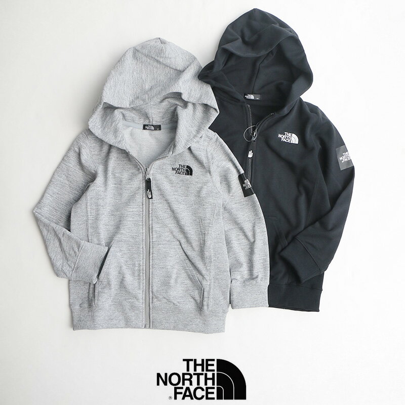 【kids】THE NORTH FACE ザ・ノースフェイス　Square Logo Full Zip スクエアロゴフルジップ(キッズ) NTJ61921(NT61921)【RCP】パーカー