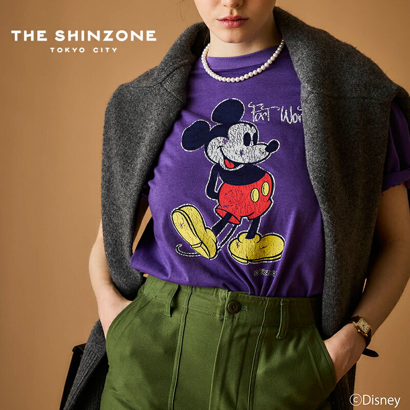 THE SHINZONE シンゾーン　MICKEY TEE ミッキープリントTシャツ 23AMSCU05【RCP】2023SS