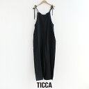 TICCA ティッカ リネンキャミソールコンビネゾン TBES-412【RCP】2025SS オールインワン