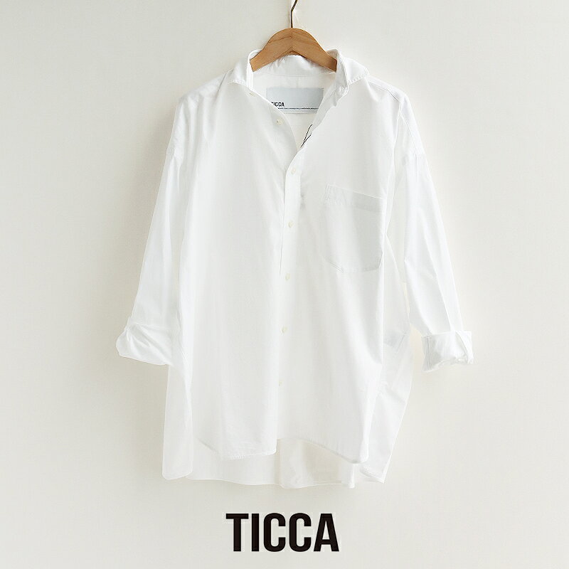 乐天商城 - TICCA ティッカ　プレミアムスクエアビッグシャツ TBDS-001【RCP】2025AW トップス