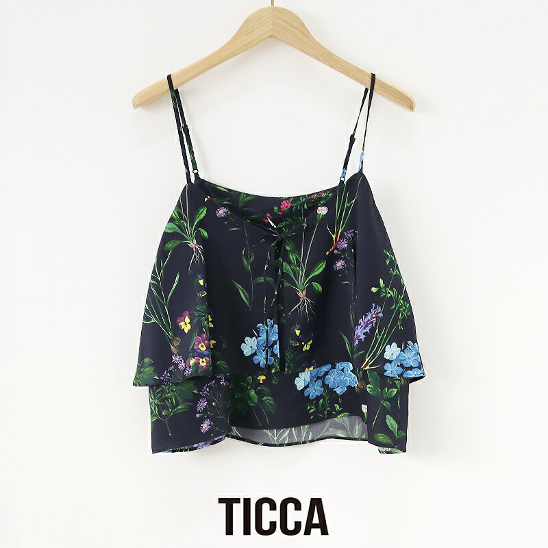 樂天商城 - TICCA ティッカ　2WAYフラワープリントビスチェ TBFS-421【RCP】2026SS 花柄 セットアップ可 キャミソール