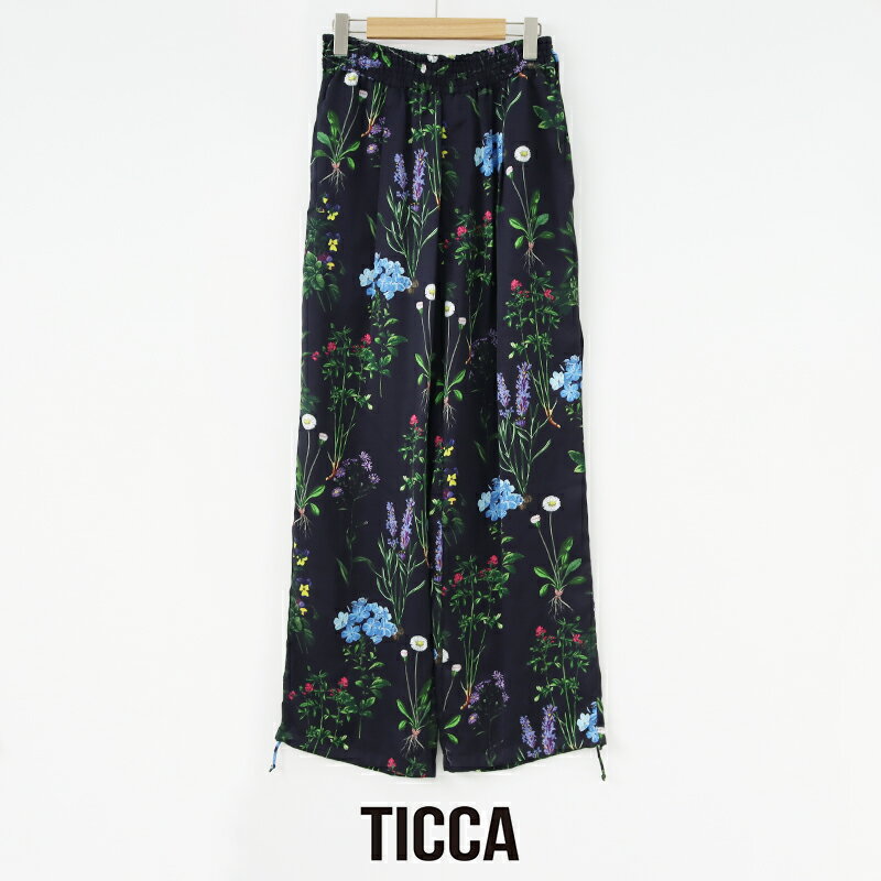 樂天商城 - TICCA ティッカ　フラワープリントパンツ TBFS-422【RCP】2026SS 花柄 セットアップ可