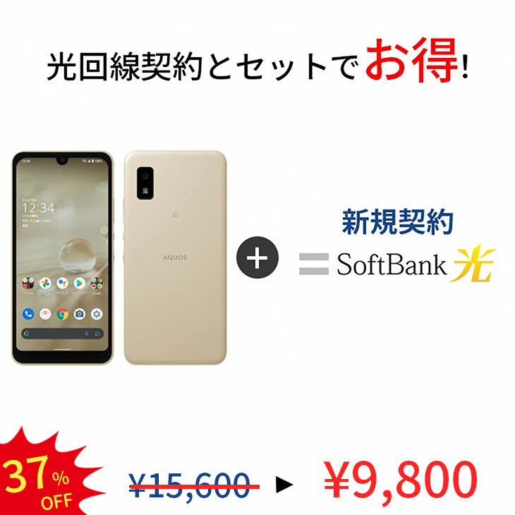 【光回線＆中古端末セット】AQUOS wish2 A204S