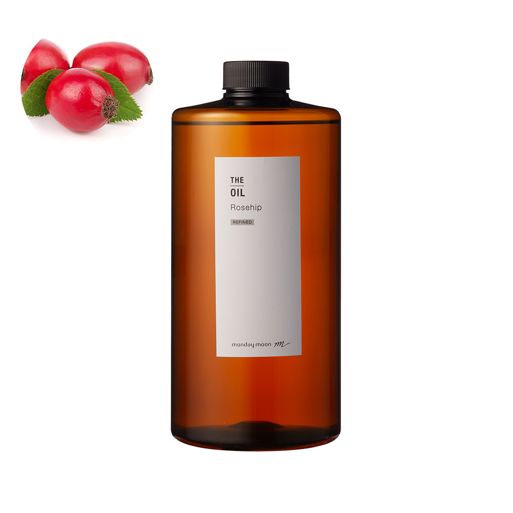 【送料無料】ローズヒップオイル・精製／1000ml（クリア・Refined）【100% 天然 植物性 年齢肌 透明肌 乾燥肌 保湿 手作り コスメ 手づくり 化粧品 手作り石鹸 石けん 原料 材料 素材 フェイス ボディ スキンケア】