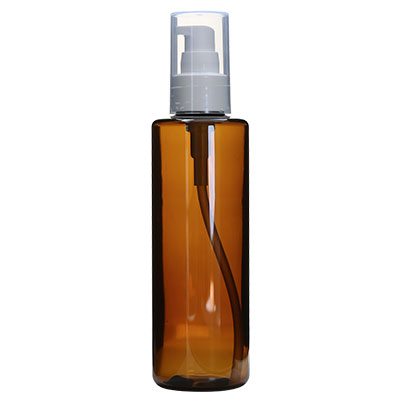 【P10倍】ecoペットボトル200ml +ポンプ/1個 化粧水 ローション トナー 容器 茶色 詰め替え 容器 アトマイザー 手作り コスメ 化粧品 乳液 アルコール 用