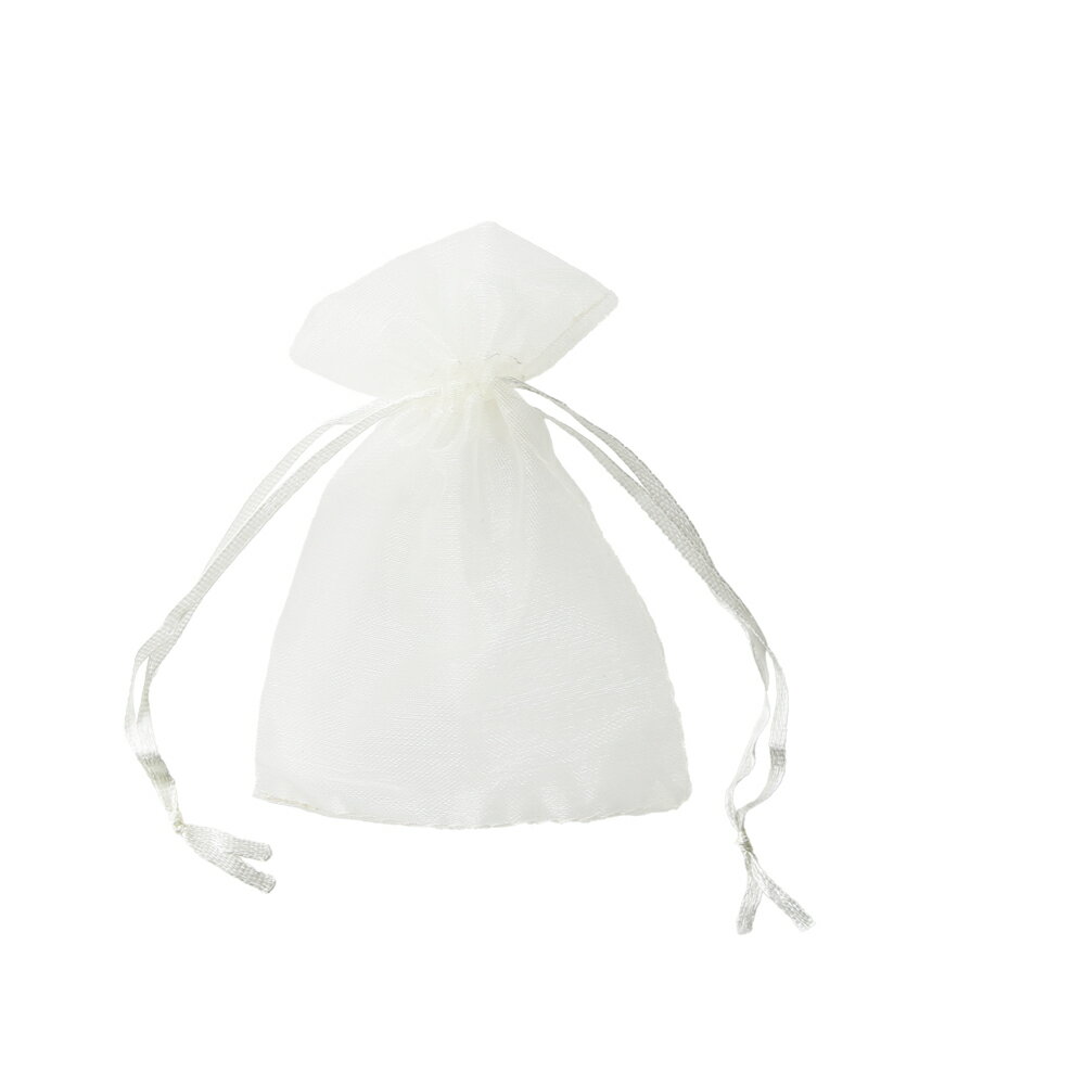 シアーバッグ・ペールイエロー・S/1枚ラッピング サシェ 巾着 アクセサリー 入れ ハーブ ポプリ 中が見える におい袋に バスソルト ハーブバス 人気 やや黄...