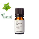 【メール便200円】スペアミント エッセンシャルオイル オーガニック／10ml（有機栽培 Organic）【アロマ オイル 精油 100 植物性 フレグランス ハッカ 油 香り すっきり ハーバル グリーン 虫除け 花粉症 天然 手作り 手づくり コスメ 化粧品】