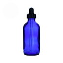 コバルトガラスボトル・スポイト[120ml]／1個化粧水 精油 容器 ブルー 青色 詰め替え 容器 アトマイザー 手作り コスメ ローション 美容液