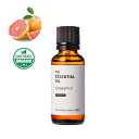【P10倍】グレープフルーツ・エッセンシャルオイル・オーガニック/30ml (有機栽培・Org anic)100% 植物性 フレグランス 香り エッセンシャルオイル アロマ 手づくり 手作り コスメ 化粧品 石鹸 石けん 原料 材料 素材