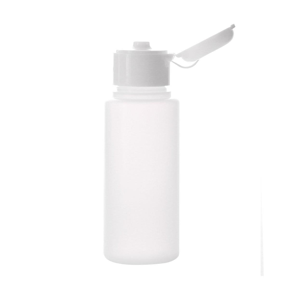 フロストプラボトル・ワンタッチキャップ[60ml]／1個 アルコールOK化粧水 容器 白色 ホワイト 詰め替え 容器 アトマイザー 手作り コスメ 化粧品 プラスチック
