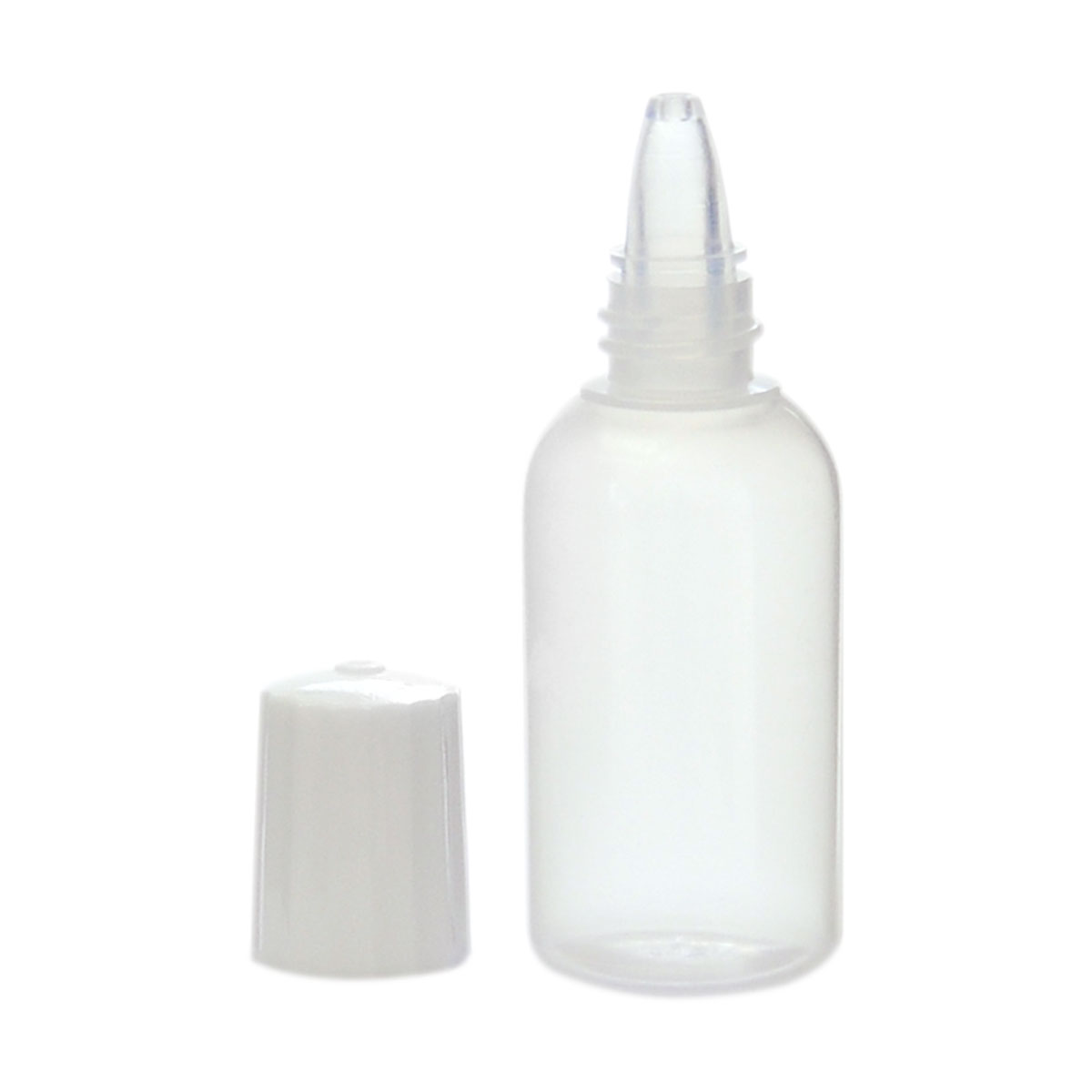 【メール便185円】フロストプラボトル・トンガリキャップ[10ml]／10個化粧水 トナー 容器 白色 ホワイト 詰め替え 容器 アトマイザー 手作り コスメ 化粧品 ローション プラスチック