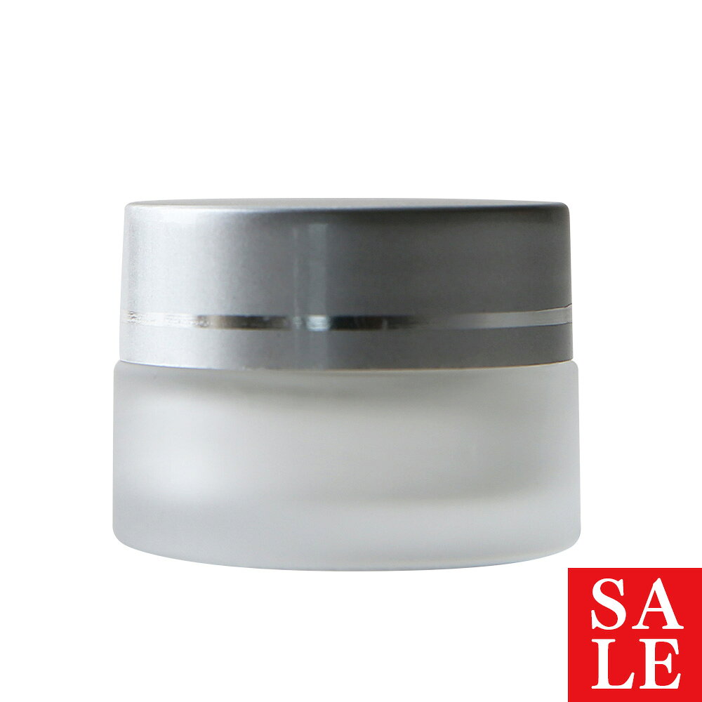 【10%OFFセール】フロストガラスジャー・シルバーキャップ[5ml]／1個 小さい 手作り コスメ 化粧品 クリーム 容器 移し替え アトマイザー 旅行用小分け 瓶 材料 ホワイト 乳白 銀 おしゃれ 密閉 保存 かわいい ハンドメイド mmoon-10013652 マンデイムーンコスメ公式 パッケージ画像