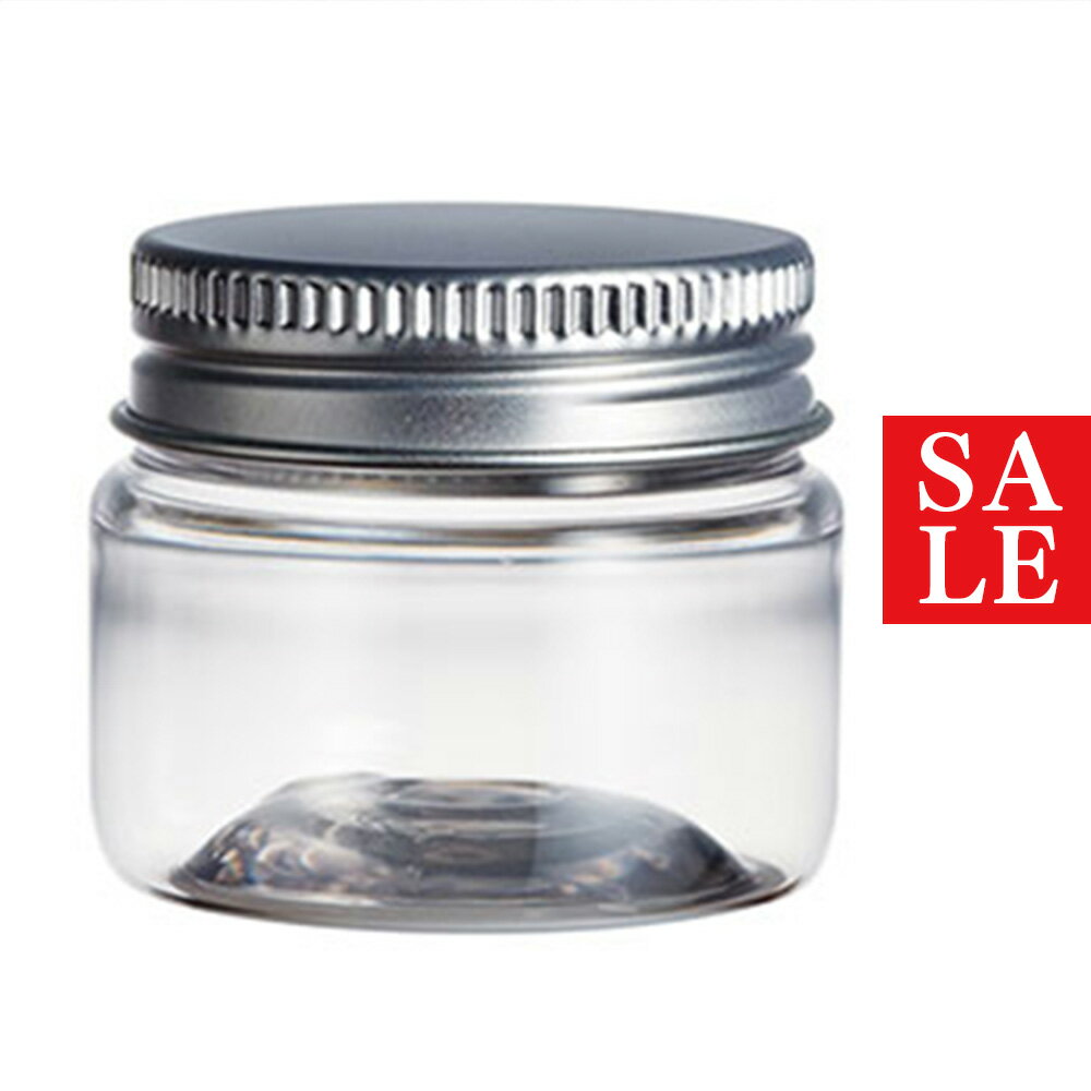 【15%OFFセール】クリアプラジャー・アルミキャップ[30ml ]／1個 クリーム 詰め替え容器 アトマイザー 手作り コスメ 化粧品 化粧品原料 クリーム...