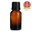 アンバーガラスボトル 精油ドロッパー 15ml ／10個エッセンシャルオイル 空き 瓶 アロマ オイル 遮光 茶色 詰め替え 容器 アトマイザー 手作り コスメ 化粧品