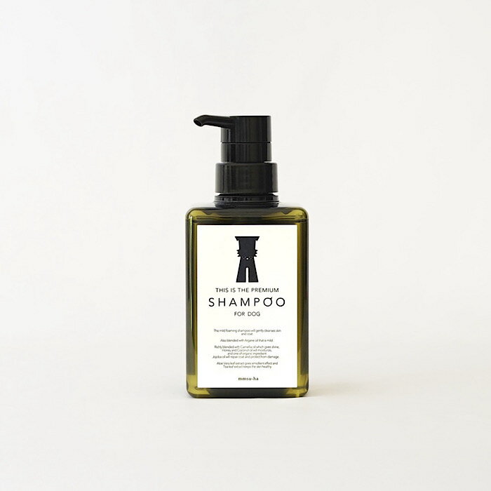mmsu-ha【プレミアムシャンプー】犬用シャンプー 400m これ一本で、大丈夫。皮膚・被毛にやさしい、フワフワの仕上がりに。ペットシャンプー 犬 犬シャンプー mmsu-haプレミアムシャンプー
